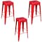 Amerihome Loft Red 30" Metal Bar Stool, PK3 BS030R3PK - alternate 1